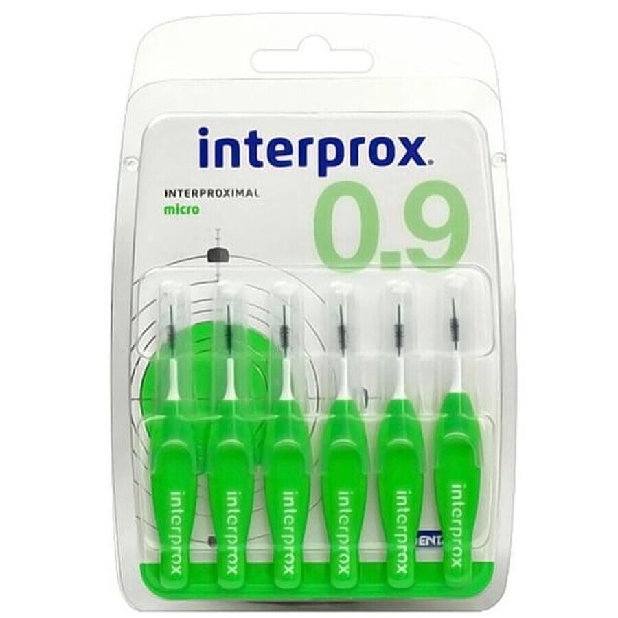 Щітки Dentaid Interprox 4G Micro для міжзубних проміжків 0.9 мм 6 шт. : ціни та характеристики