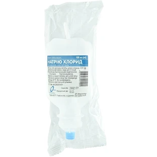 Натрію хлорид р-н інф. 0,9 % контейнер п/п 100 мл