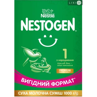 Смесь сухая молочная Nestogen 1 с лактобактериями L. Reuteri для детей с рождения 1000 г