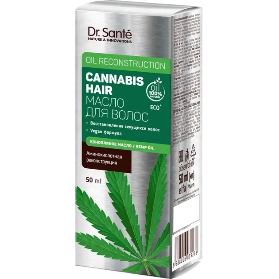 Олія для волосся Dr.Sante Cannabis Hair 50 мл: ціни та характеристики