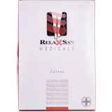 Чулки компрессионные Relaxsan Medicale Cotton 23-32 мм рт ст., открытый носок, размер 5, бежевый