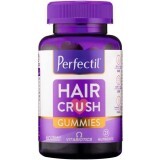 Жувальні пастилки Perfectil Hair Crush Gummie для пошкодженого волосся,  №60
