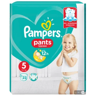 Підгузки-трусики Pampers Pants Junior 5 12-17 кг 22 шт