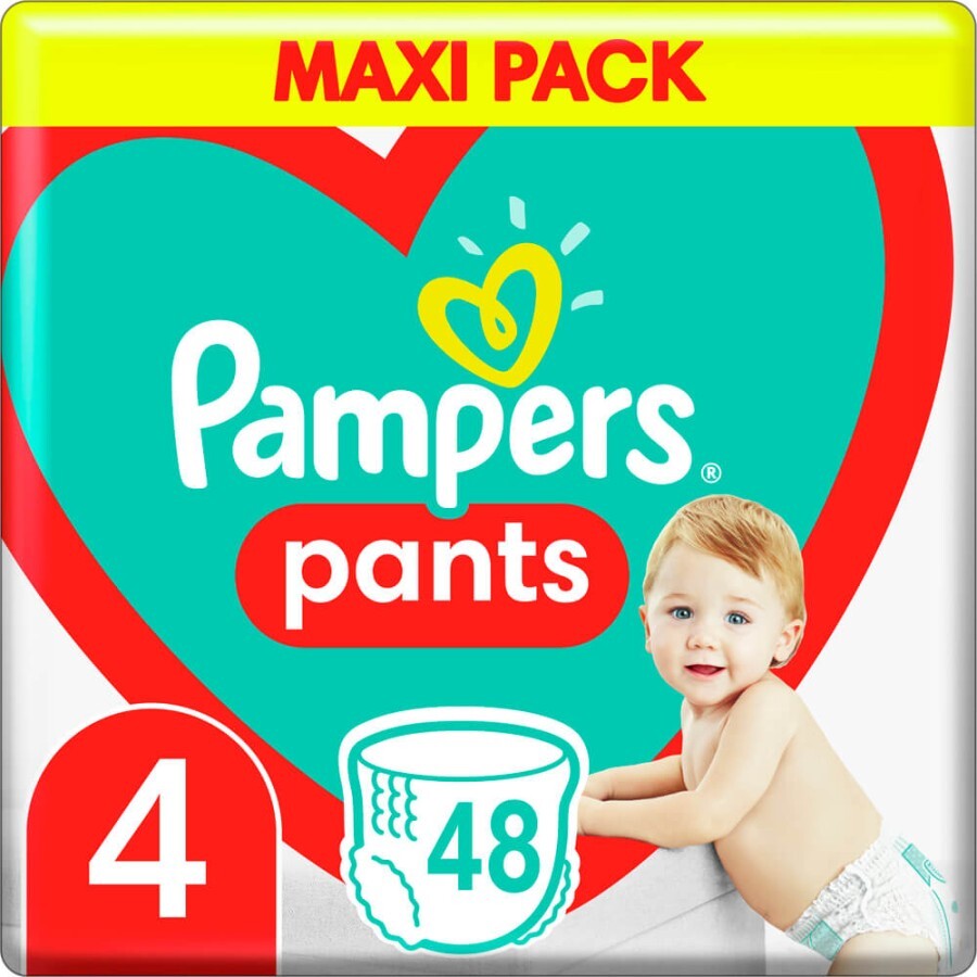 Подгузники-трусики Pampers Pants Maxi 4 9-15 кг 48 шт: цены и характеристики