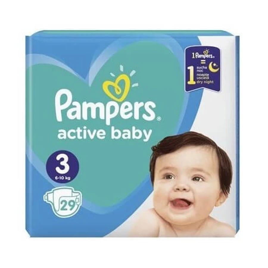 Подгузники детские Pampers Active Baby Midi (6-10 кг), №29: цены и характеристики