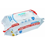 Вологі серветки Naturelle Antibacterial D-Panthenol, антибактеріальні з пантенолом, іонами срібла, №120