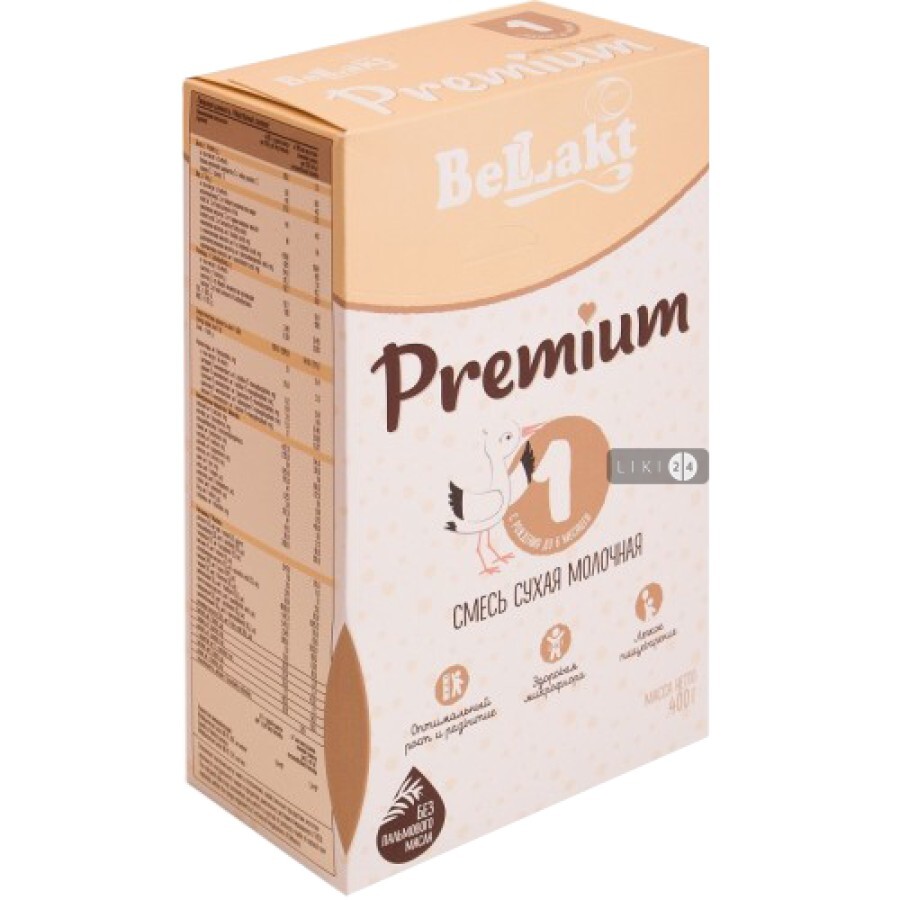Суміш суха молочна Беллакт Premium 1 від 0 до 6 місяців 400 г: ціни та характеристики
