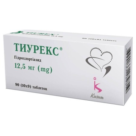Тиурекс табл. 12,5 мг блістер №90