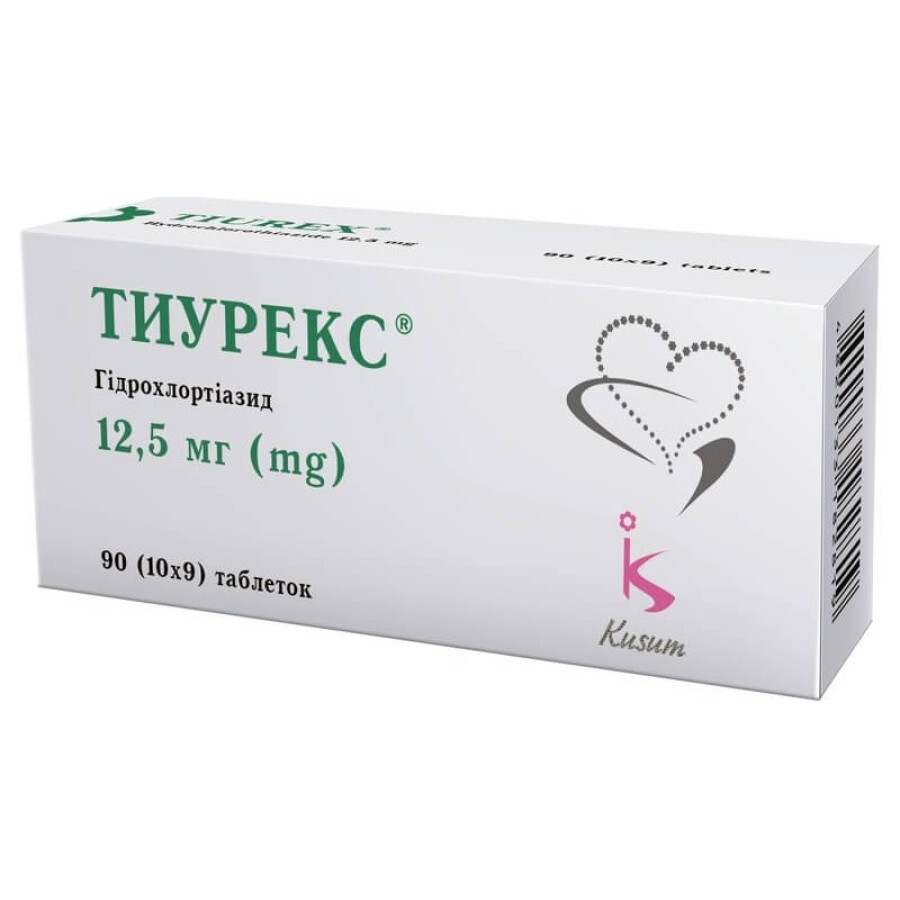 Тиурекс табл. 12,5 мг блистер №90: цены и характеристики