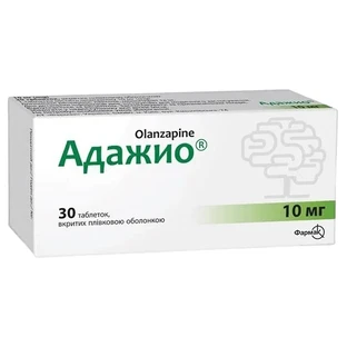 Адажио табл. в/плівк. обол. 10 мг блістер №30