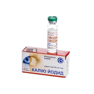 Калия йодид кап. глаз. 20 мг/мл фл. 10 мл, с крышкой-капельницей