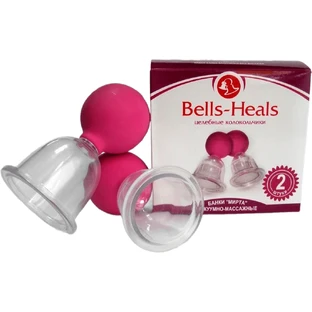 Банки вакуумно-масажні Мірта Bells-Heals 52 мм №2