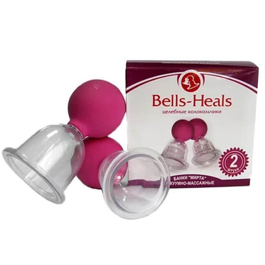 Банки вакуумно-массажные Мирта Bells-Heals 44 мм №2: цены и характеристики