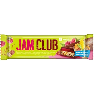 Батончик Jam Club мюслево-желейний  малина 40 г