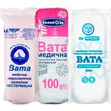 Вата нестерильная 100 г зиг-заг