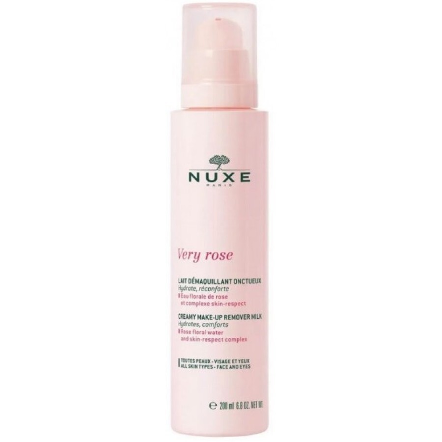 Молочко Nuxe Very Rose Creamy Make-up Remover Milk очищающее для лица, 200 мл: цены и характеристики