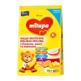 Каша молочна Нутриція Milupa Вівсяно-рисова з бананом, манго та маракуєю для дітей з 8 місяців 210 г 