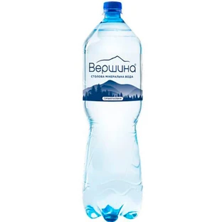 Вода вершина минеральная лечебно-столовая, 1,5 л, сильногазированная