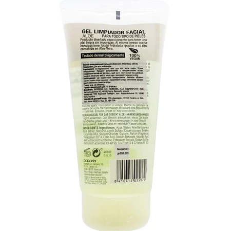 Гель для лица Babaria Aloe Vera Face Cleansing Gel очищающий с алоэ вера, 165 мл: цены и характеристики