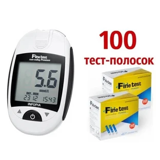 Глюкометр Finetest auto-coding Premium + тест-полоски, №100