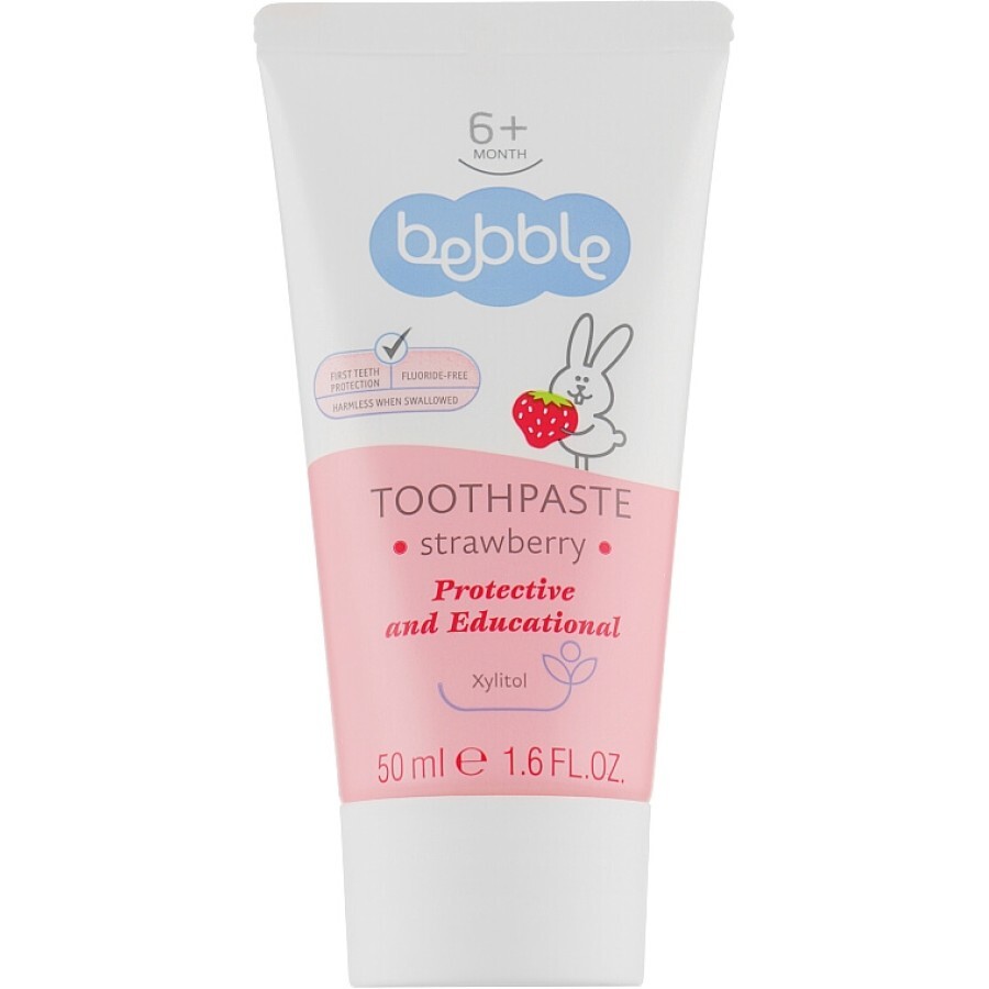 Зубна паста дитяча Bebble Полуниця 50 мл: ціни та характеристики