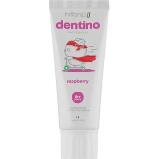 Зубна паста-гель Brillante dentino Raspberry Junior (від 6 років), 50 мл