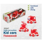 Іграшки з полімерних матеріалів 39547, тм Wader, Авто Kid Cars Sport пожежний: ціни та характеристики