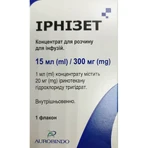 Ирнизет конц. д/р-ра д/инф. 300 мг/15 мл фл.: цены и характеристики