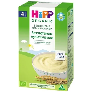 Безмолочная органическая каша HiPP безглютеновая мультизлаковая, 200 г