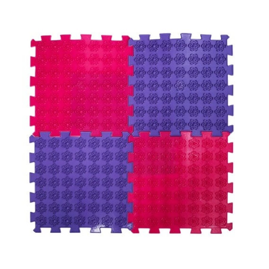 Масажний килимок Ортек Лотос пазли, 4 елемента: ціни та характеристики
