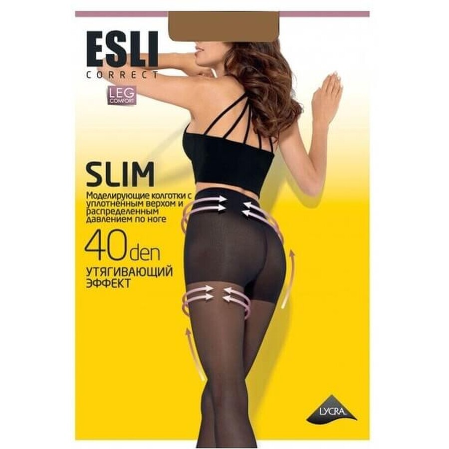 Колготки женские Esli E Slim, 40 den, р.6, Visone: цены и характеристики