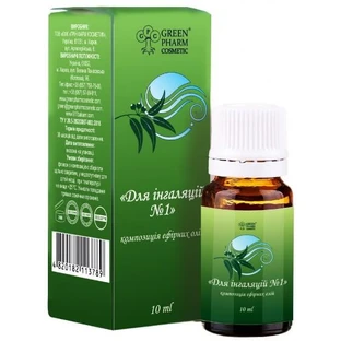 Композиція ефірних олій Green Pharm Cosmetic Для інгаляцій №1, 10 мл