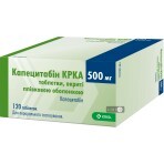 Капецитабін KRKA табл. в/плівк. обол. 500 мг блістер №120: ціни та характеристики