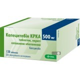 Капецитабін KRKA табл. в/плівк. обол. 500 мг блістер №120
