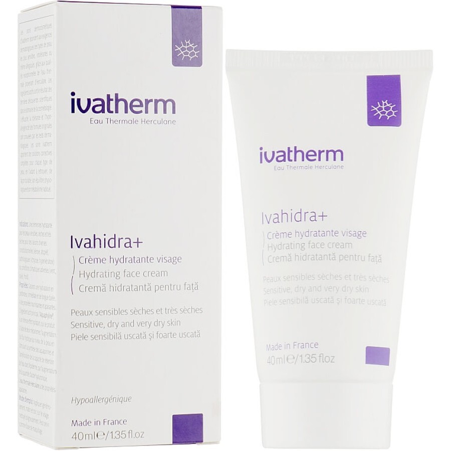 Крем для лица Ivatherm Ivahidra+ Hydrating Face Cream Увлажняющий, 40 мл: цены и характеристики