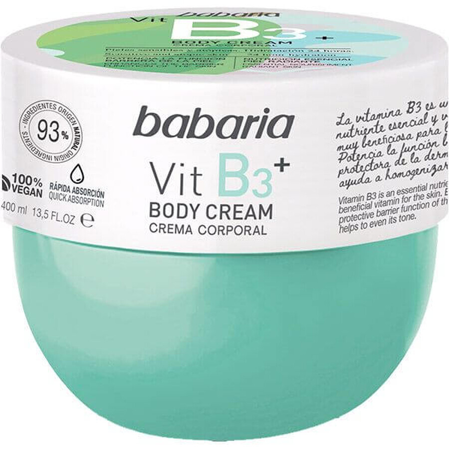 Крем Babaria (Бабарія) для тіла з вітаміном В3+ 400 мл: ціни та характеристики
