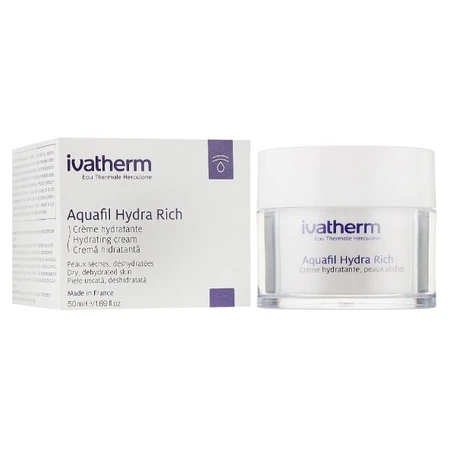 Крем Ivatherm Aquafil Hydra Rich Hydrating Cream Dry увлажняющий, для очень сухой кожи, 50 мл: цены и характеристики