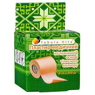 Пластир Tabula Vita 5 см х 500 см тканинна основа, тілесний