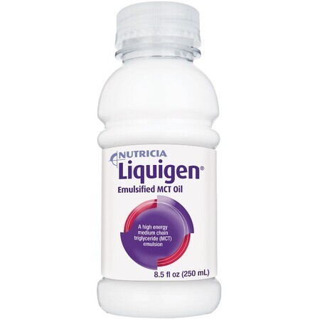 Nutricia Liquigen жирова емульсія із середньоланцюжковими тригліцеридами, 250 мл. Харчовий продукт для спеціальних медичних цілей для дітей від 3 років і дорослих