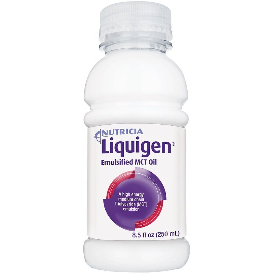 Nutricia Liquigen жирова емульсія із середньоланцюжковими тригліцеридами, 250 мл. Харчовий продукт для спеціальних медичних цілей для дітей від 3 років і дорослих: ціни та характеристики