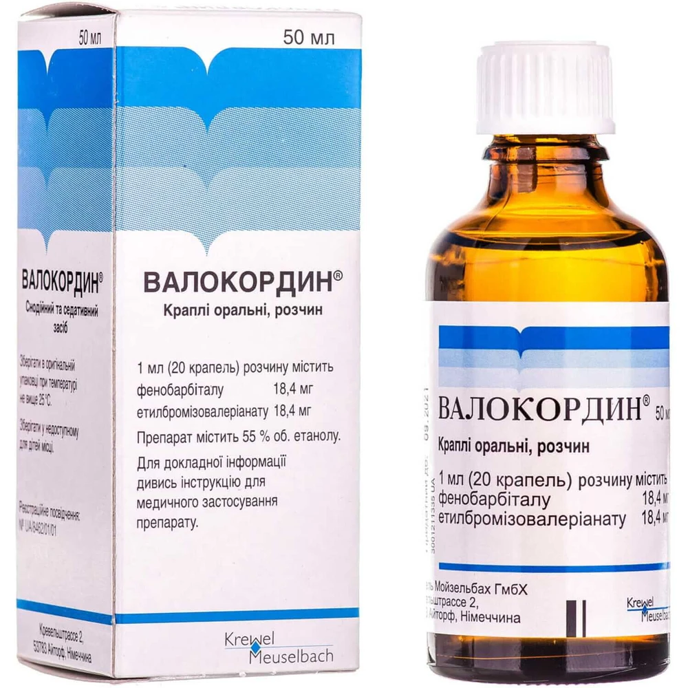 Валокордин кап. орал., р-р фл.-капельн. 50 мл: цены и характеристики
