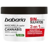 Маска Babaria для волосся з маслом насіння канабісу 3 в 1, 200 мл