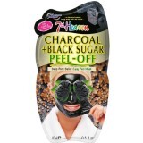 Маска-плівка для обличчя 7th Heaven Charcoal & Black Sugar Peel Off Mask Деревне вугілля та чорний цукор, 10 г