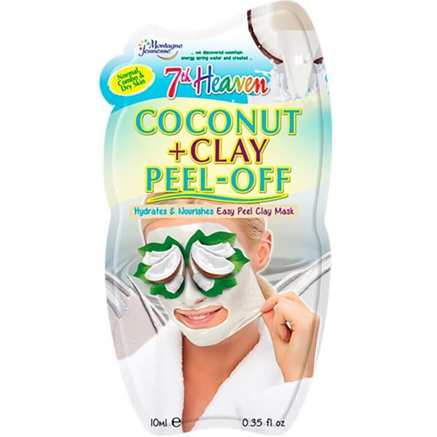 Маска-плівка для обличчя 7th Heaven Coconut & Clay Peel Off Mask Глина і Кокос, 15 г: ціни та характеристики