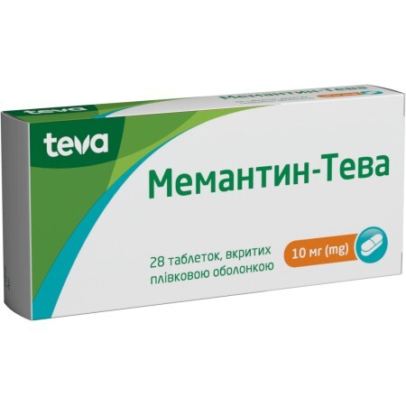 Мемантин-Тева табл. п/плен. оболочкой 10 мг блистер №28