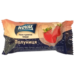 Туалетне мило Novax Полуниця тверде, 60 г