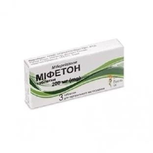 Мифетон табл. 200 мг блистер №3