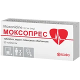 Моксопрес табл. в/плівк. обол. 0,2 мг блістер №30