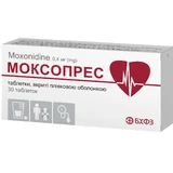 Моксопрес табл. в/плівк. обол. 0,4 мг блістер №30