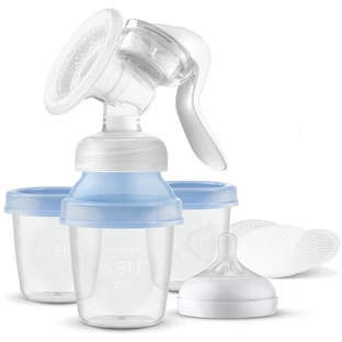 Молоковідсмоктувач Philips AVENT SCF430/13, механічний, з контейнерами